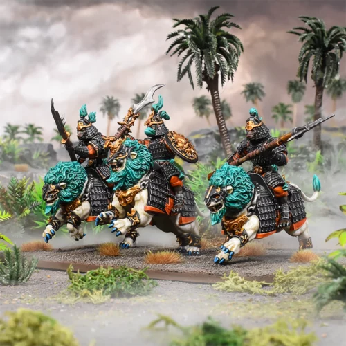 kings of war xirkaali lionsnarl cavalry riders colour shot square Colour Shot