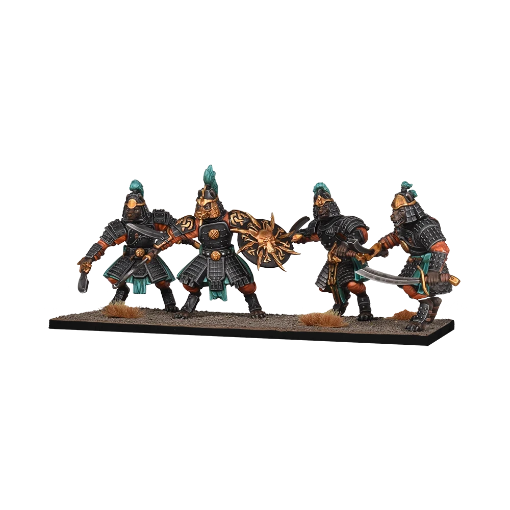 kings of war xirkaali warrior pack or spearwardens front left facing