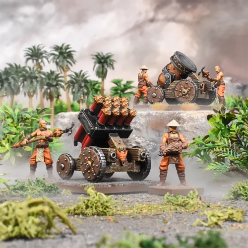 kings of war xirkaali yan siege weapons war engines hwatcha mortar colour shot square Colour Shot