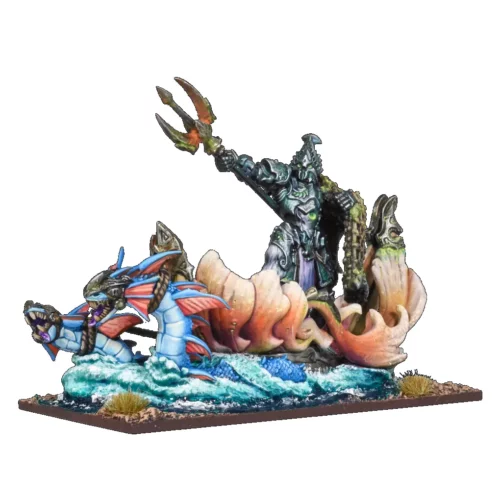 trident king chariot front view isolated clipped square