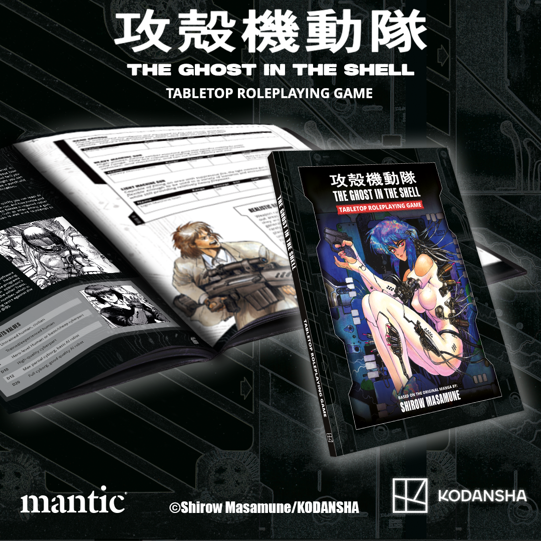 The Ghost in the Shell (Manga): Tabletop Roleplaying Game Featured Image