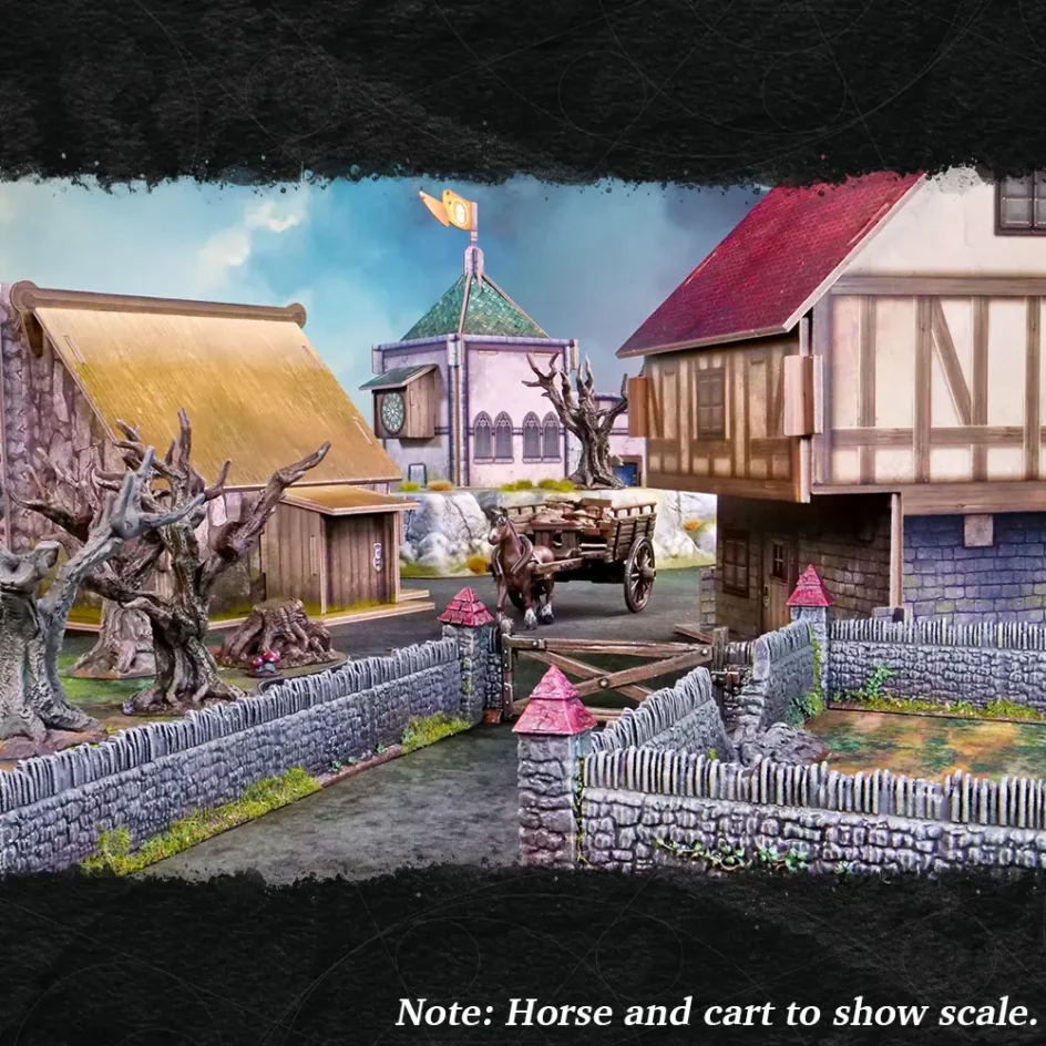 Fantasy Battlefield Pack & 6x4ft Snowfield Mat Bundle