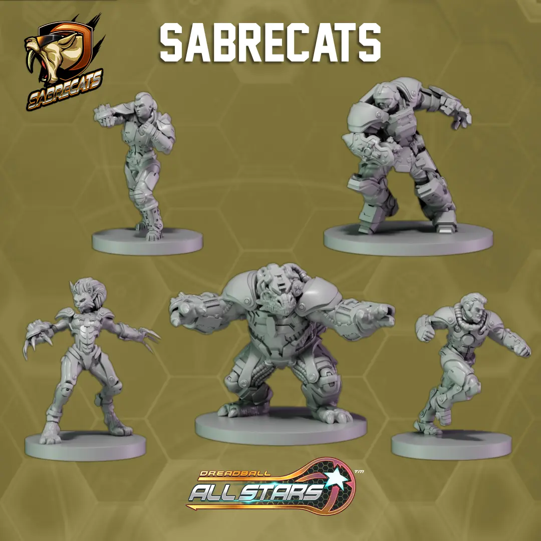 DreadBall All-Stars Sabrecats Team