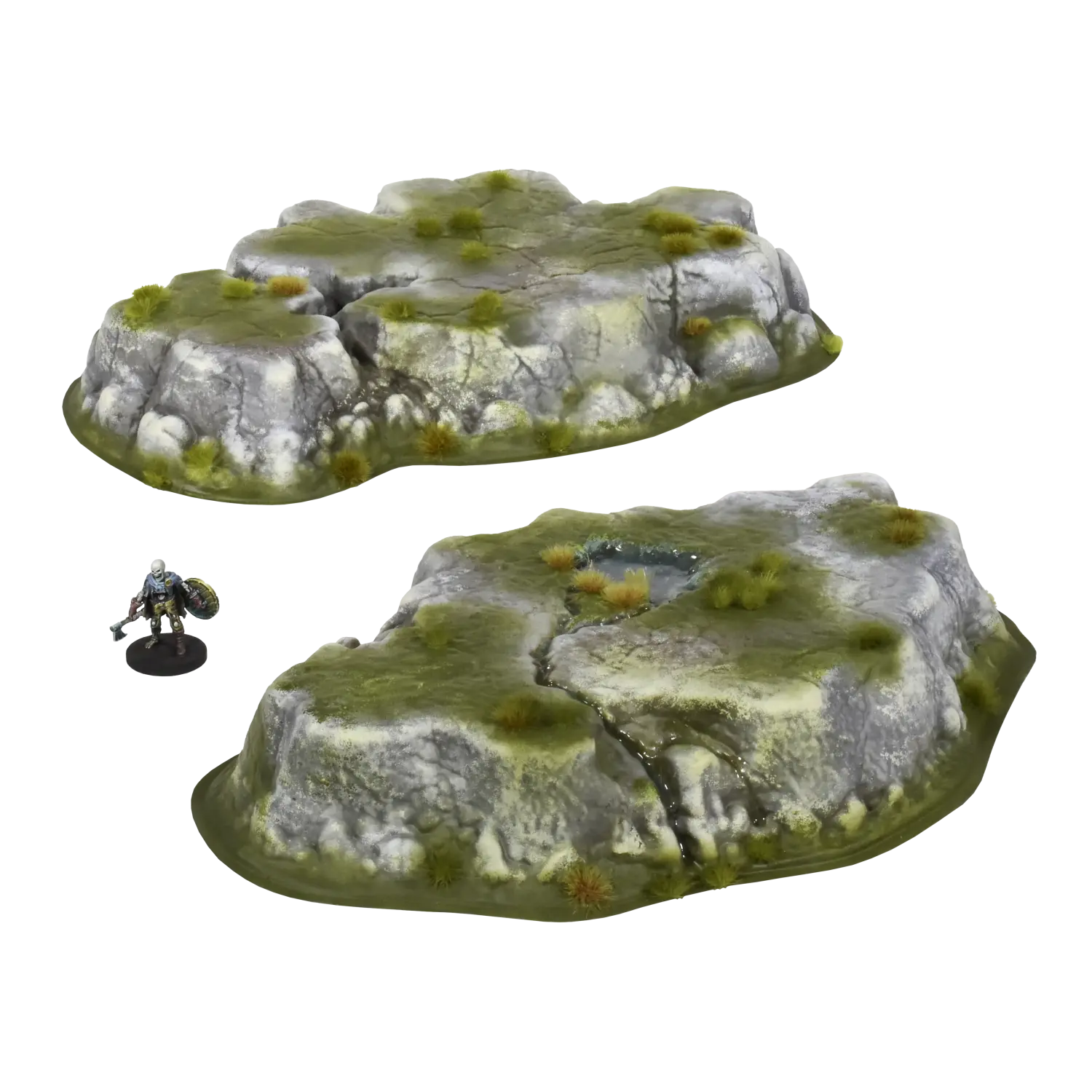 mgtc256 highland hills grassland paint with 28mm mini for scale