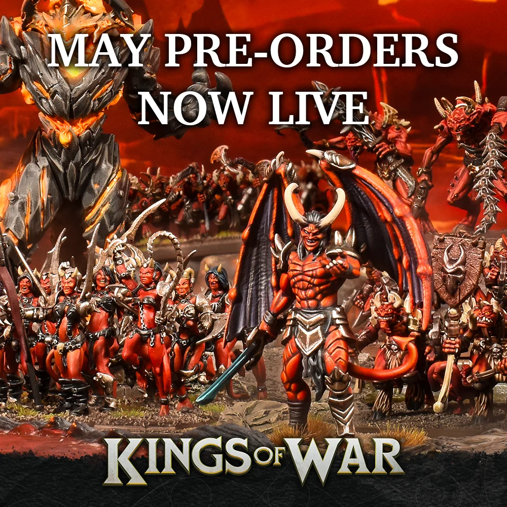 Kings of War May Pre-Orders: Ogres and Forces of the Abyss Featured Image