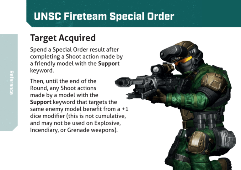 unsc target acquired special order card