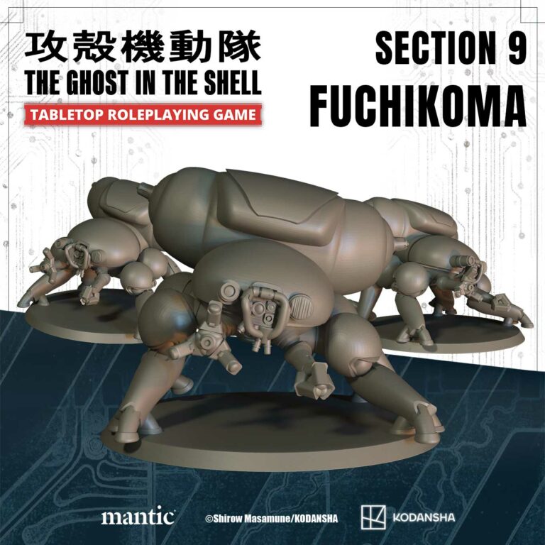 Fuchikoma Miniature - The Ghost in the Shell Tabletop RPG