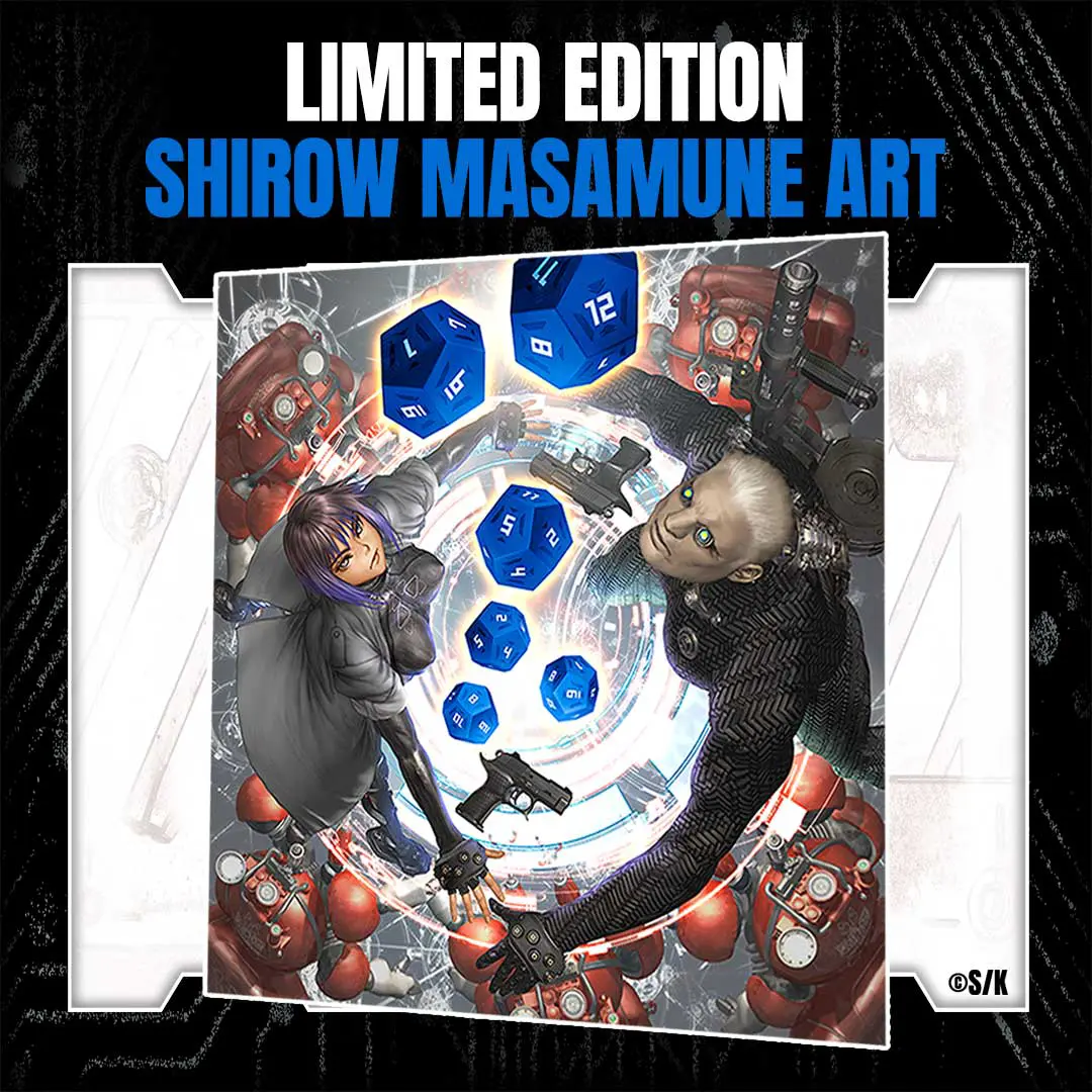 Limited Edition Shirow Masamune Art | The Ghost in the Shell TTRPG
