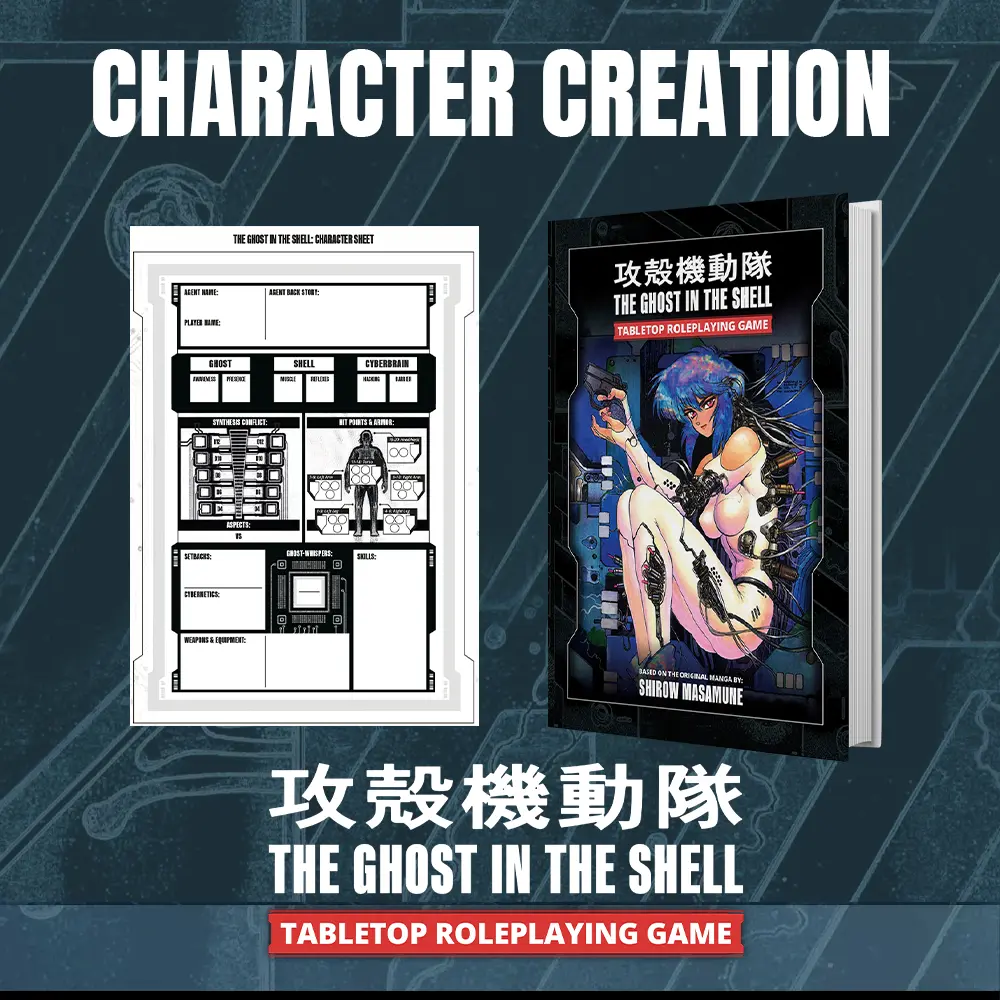 Character Creation in The Ghost in the Shell Tabletop RPG Featured Image