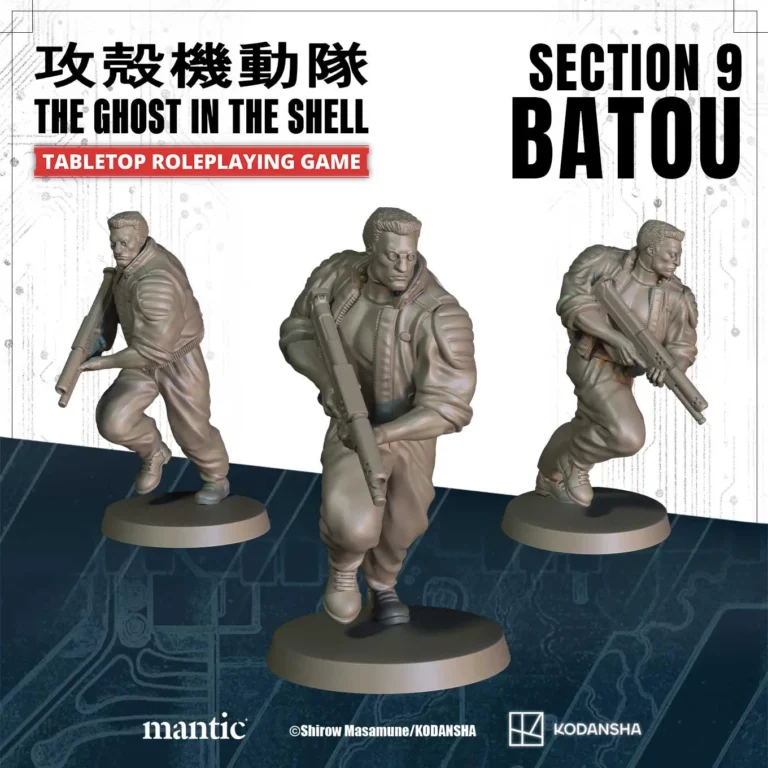 Batou Miniature | The Ghost in the Shell Tabletop RPG