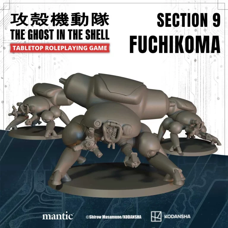 Fuchikoma Miniature The Ghost in the Shell Tabletop RPG