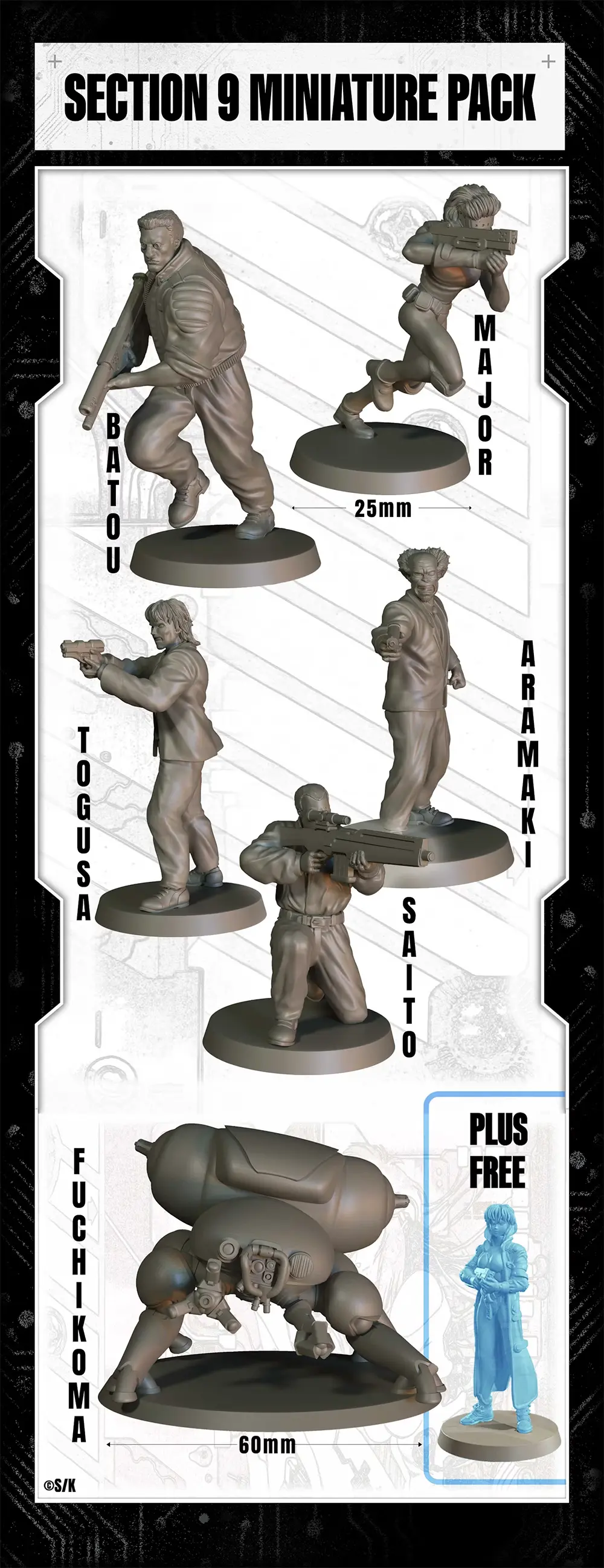 The Ghost in the Shell Miniature Collection