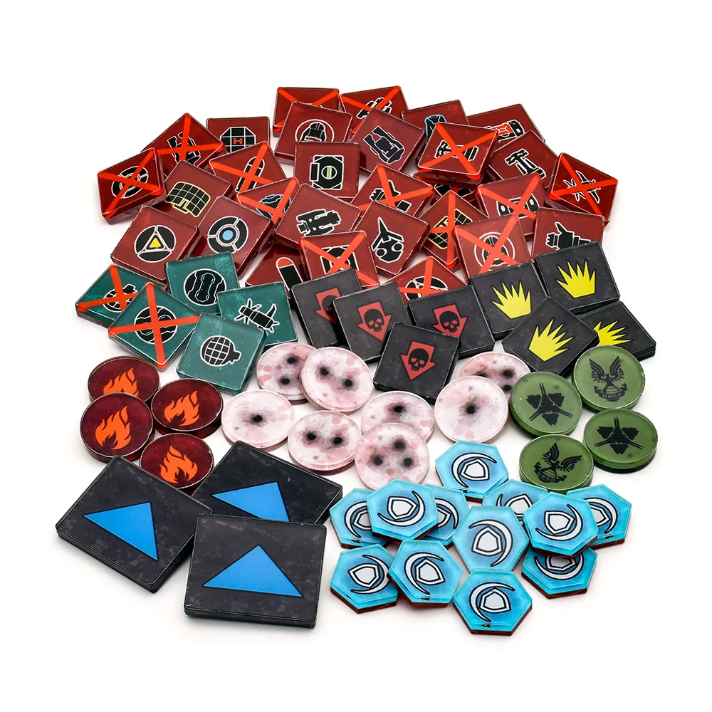Halo: Flashpoint Deluxe 1-Player Acrylic Token Set