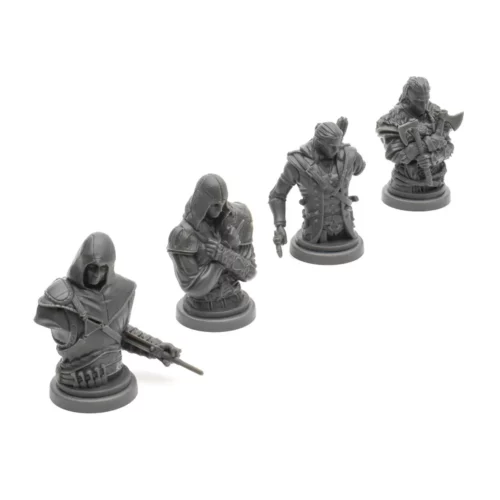 assassins creed animus the board game product shot character busts full size square crop