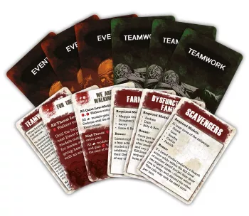 How do Teamwork Cards work in The Walking Dead: All Out War?
