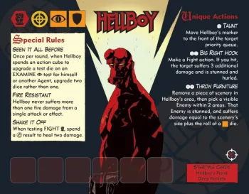 Developing Hellboy: The Board Game – Agent Cards